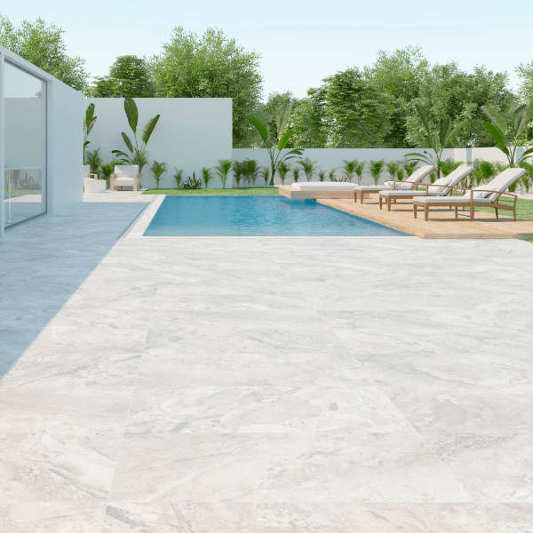 White Porcelain Outdoor Tiles