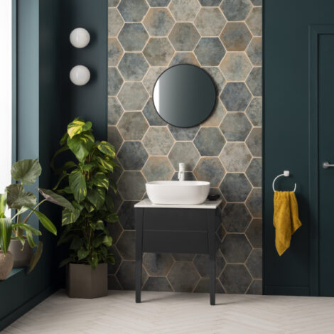 Orbit-Green-Hexagon-Porcelain-Tile